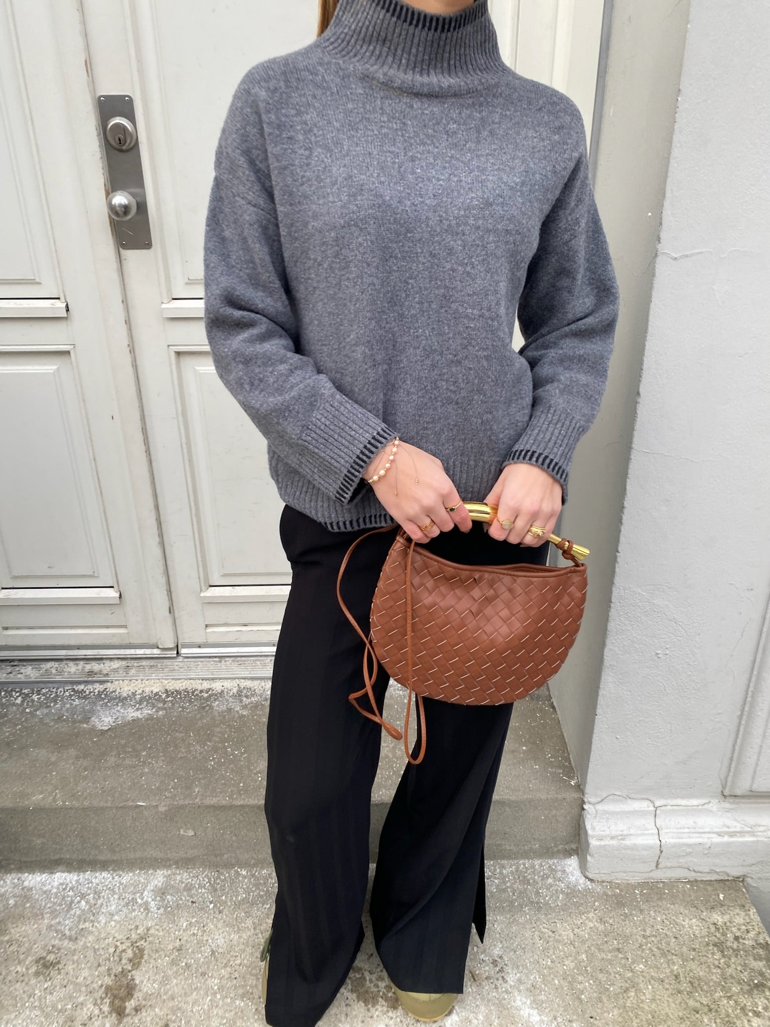 Selma Cashmere Sweater - Grey