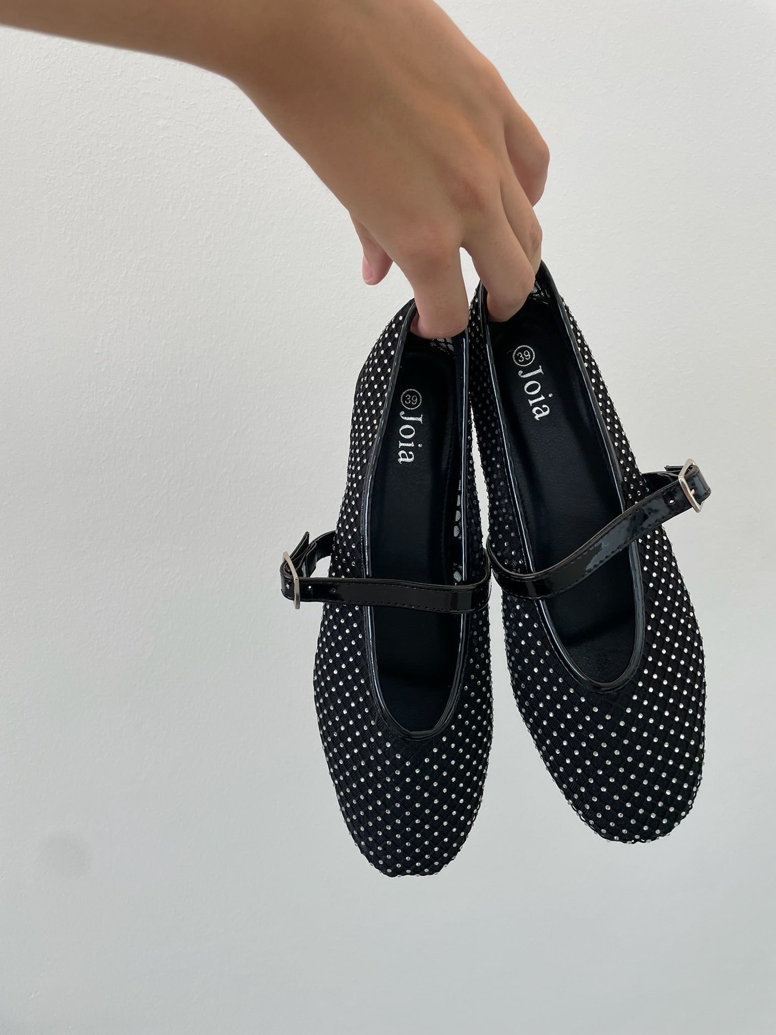Olivia Ballerina - Black Glitter