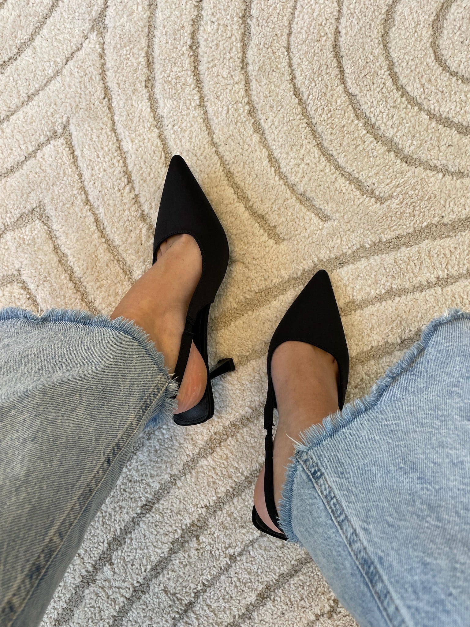 Louise Slingback Pumps - Black