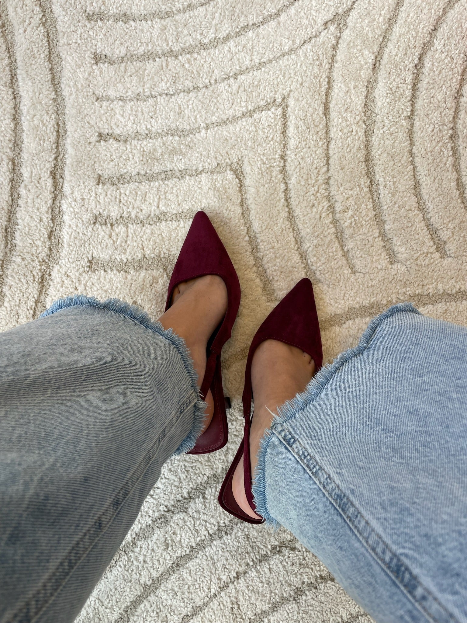 Louise Slingback Pumps - Bordeaux