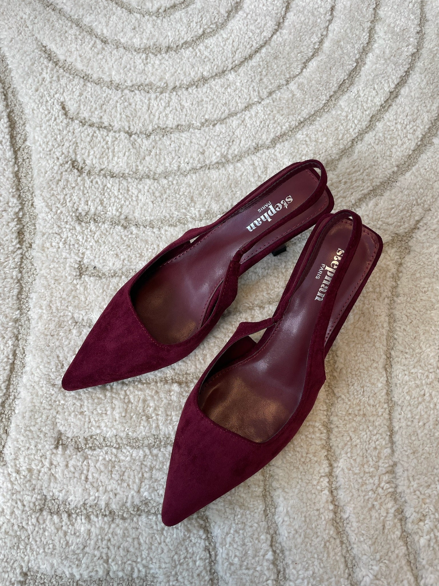 Louise Slingback Pumps - Bordeaux
