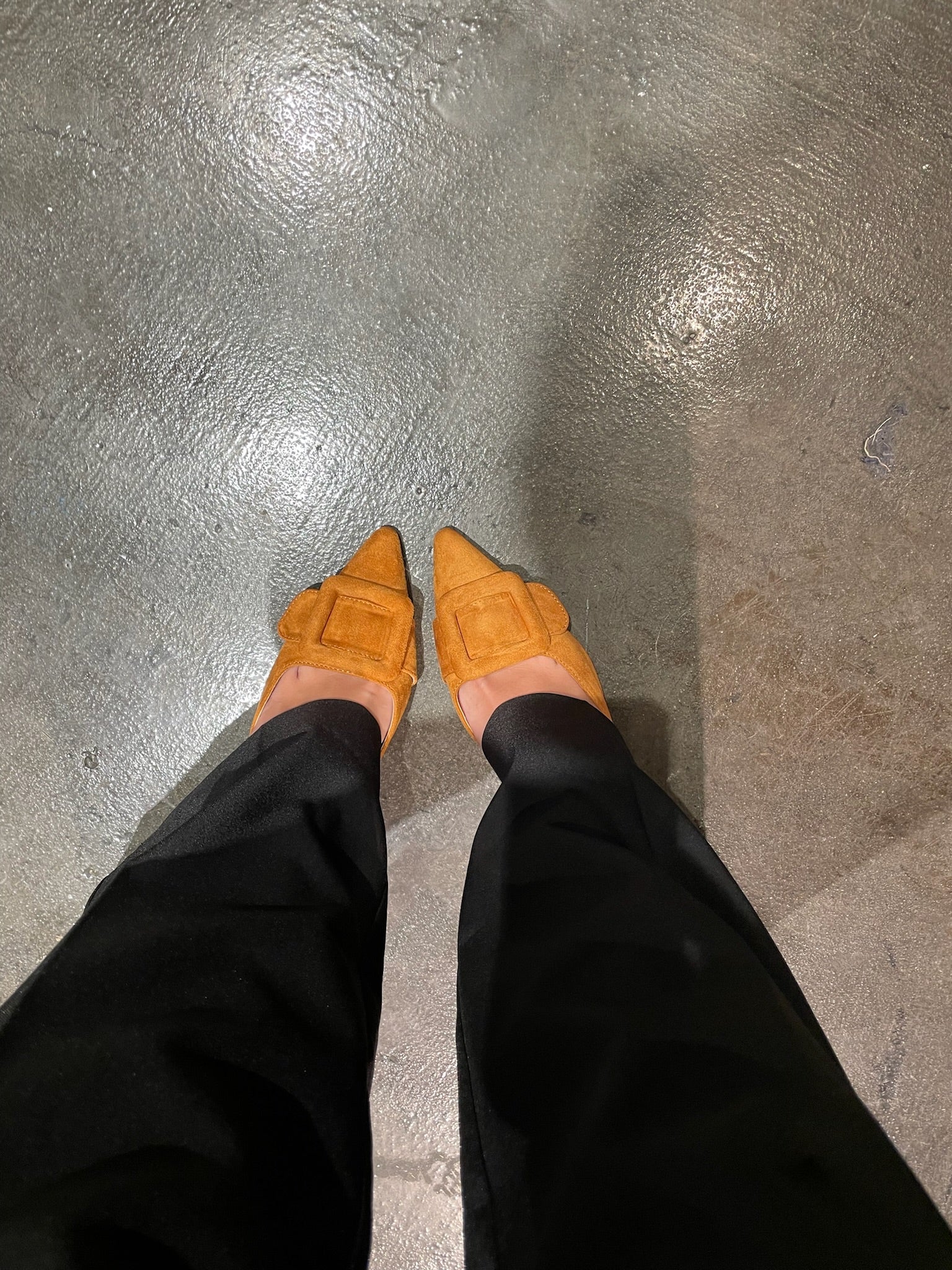 Chloe Mules with heel - Terracotta