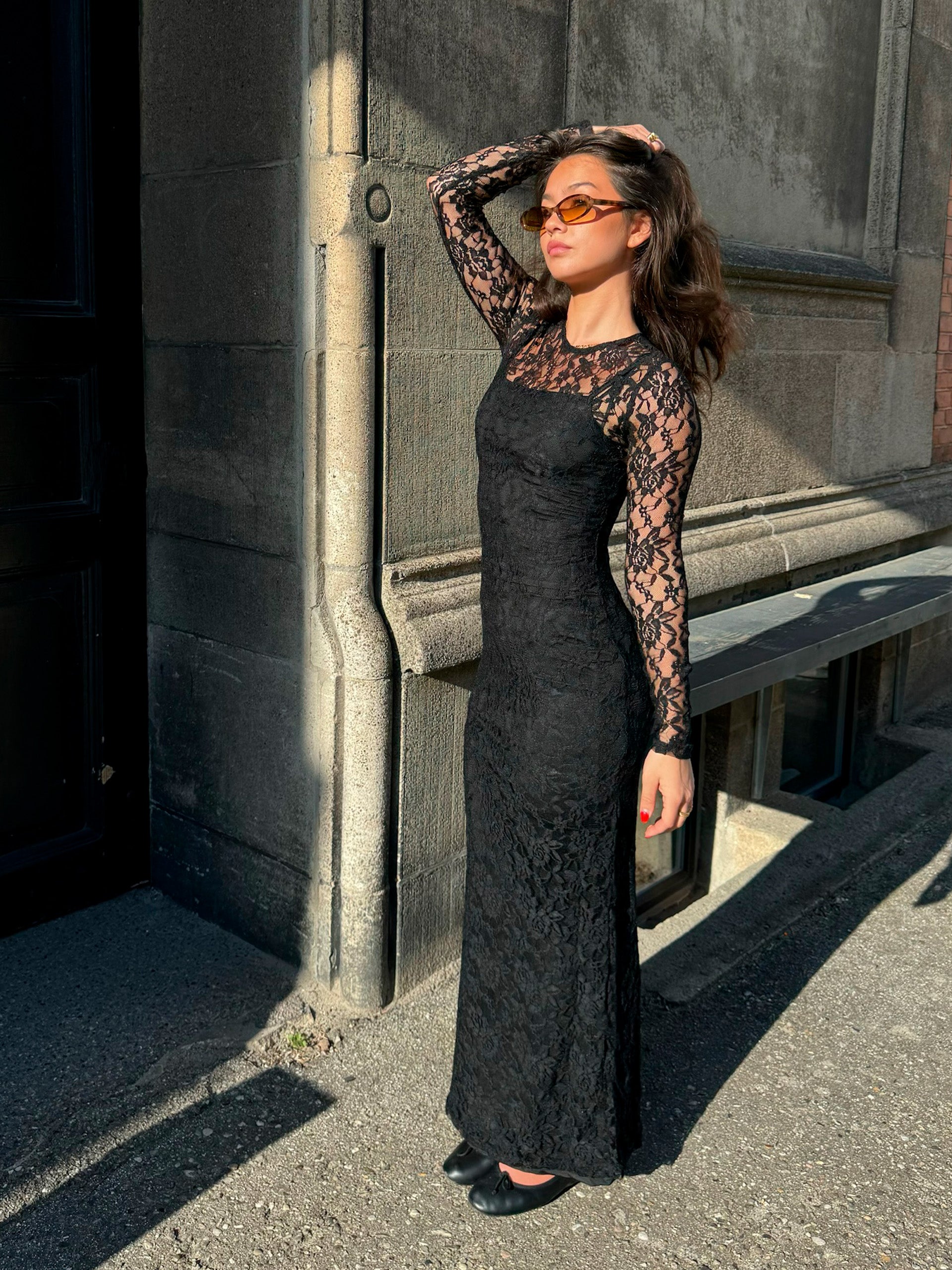 Ida Lace Dress - Black