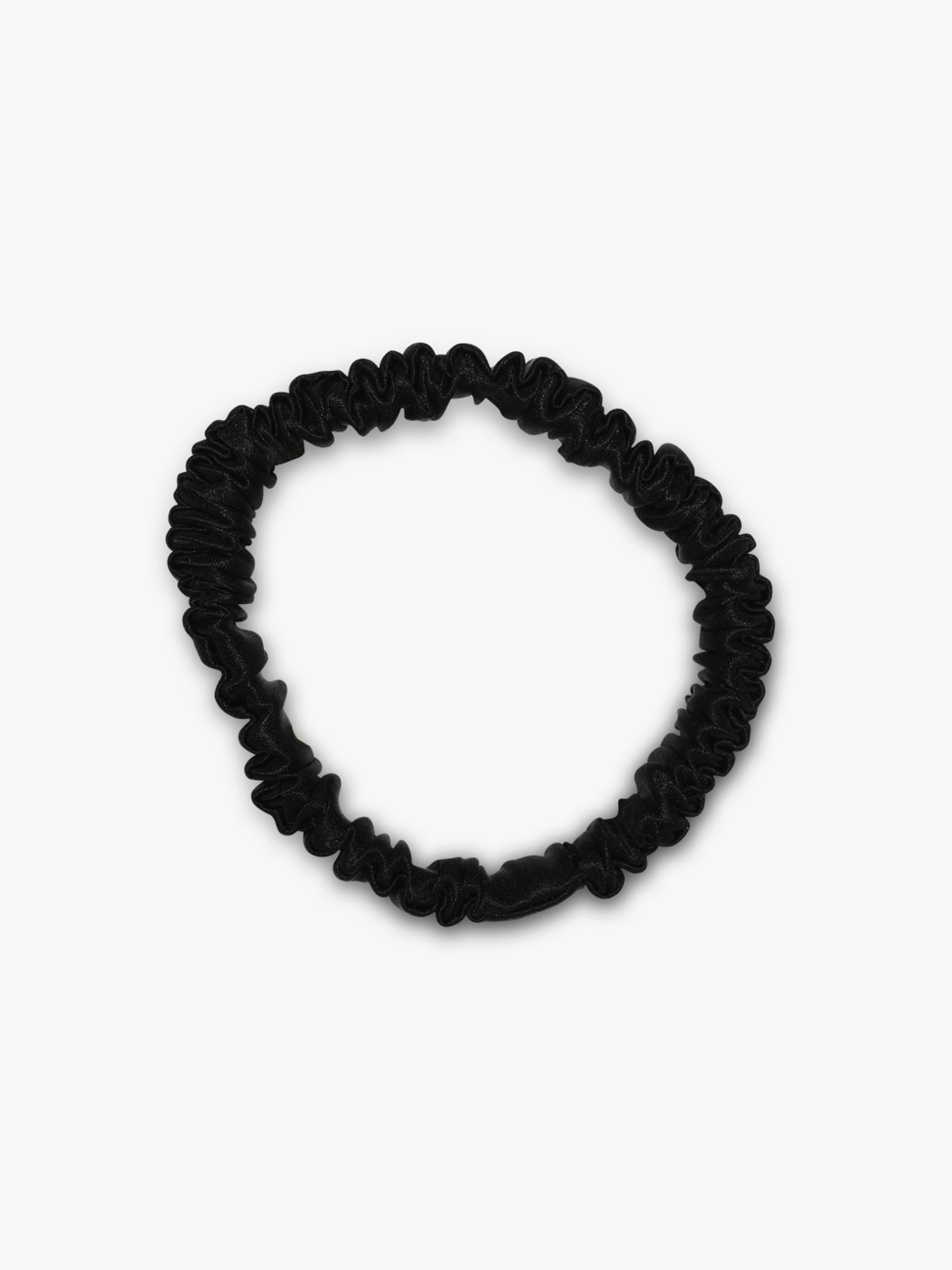 Silk Scrunchies | 1 cm | Black