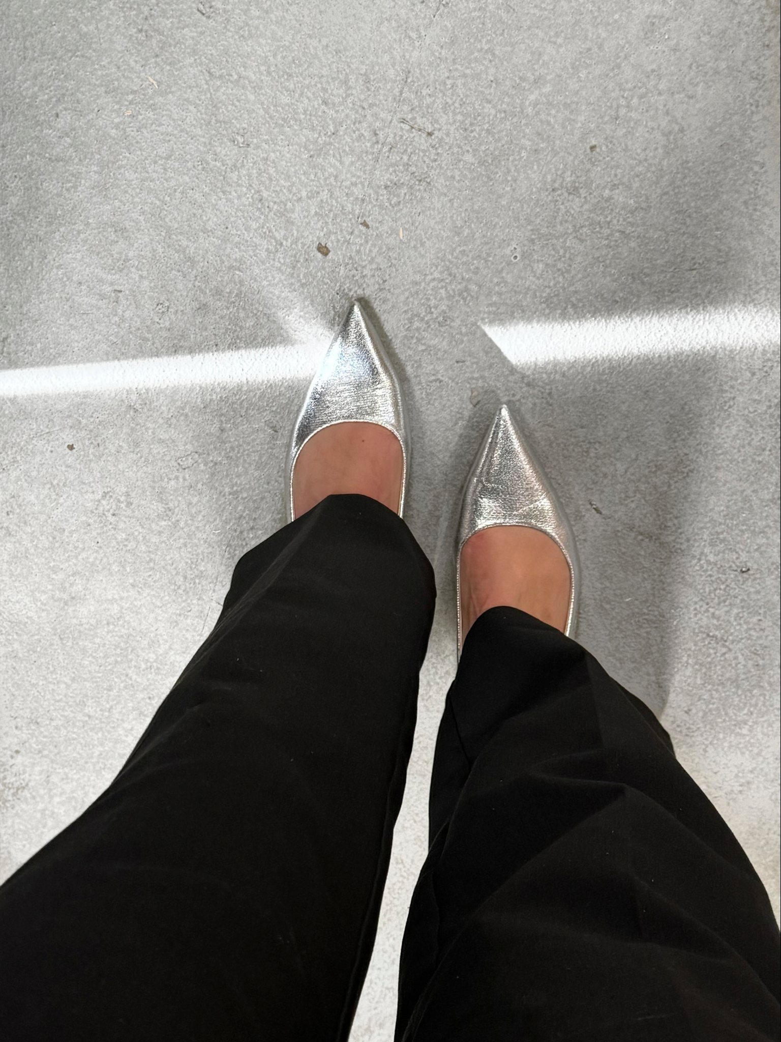 Luna Slingback Pumps - Silver