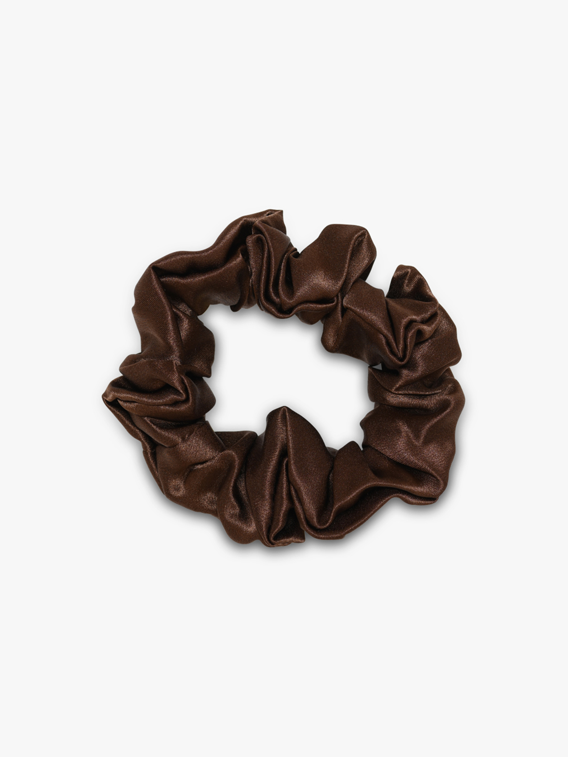 Silk Scrunchies | 3 cm | Dark Brown