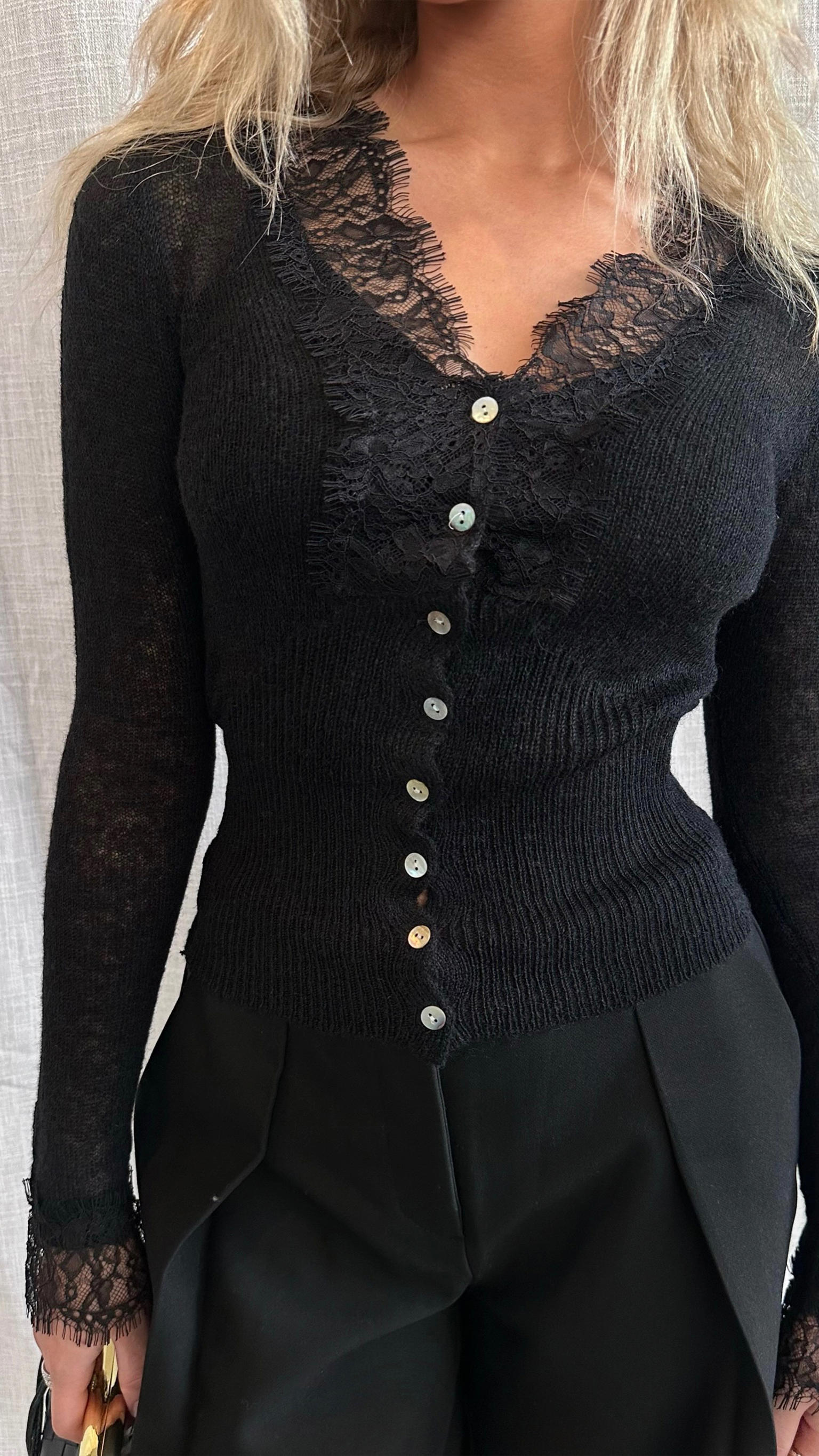 Willow Lace Blouse - Black